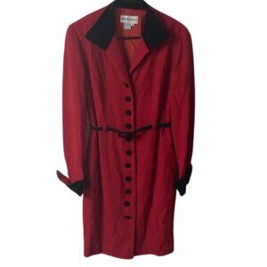 Bloomingdale’s Red Wool Coat Size 8
